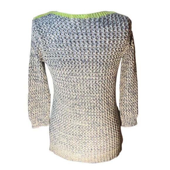 Two by Vince Camuto Open Knit 3/4 Sleeve Sweater, XS - Picture 2 of 16